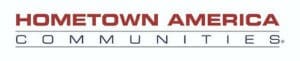 Hometown America Communities Logo in Red and Blue