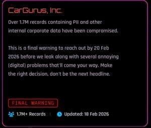 cargurus hack february 2026